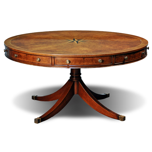 Drum Table with Mariner's Star