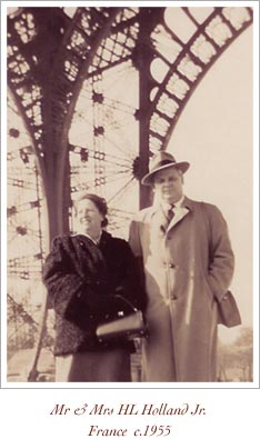 Mr. and Mrs. HL Holland Jr. France c. 1955